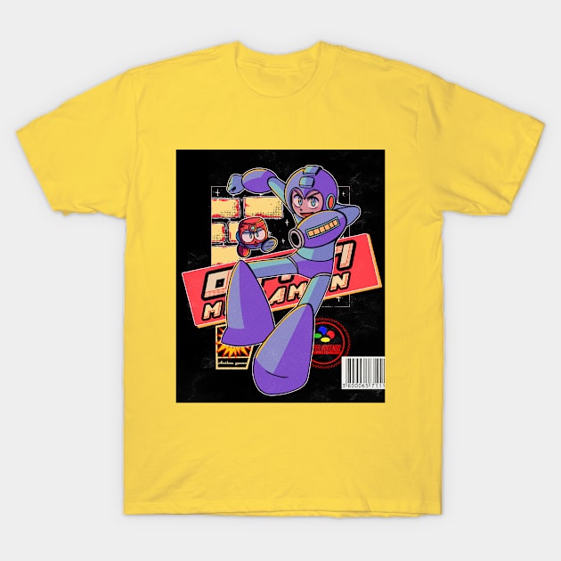 vaporwave anime aesthetic video game megaman T-Shirt by KinseiNoHime